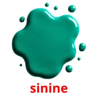 sinine picture flashcards