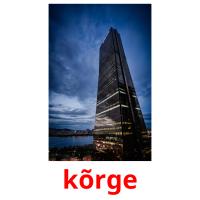 kõrge picture flashcards