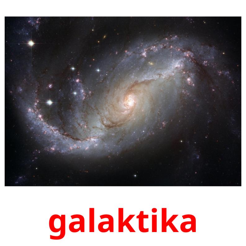 galaktika flashcards illustrate