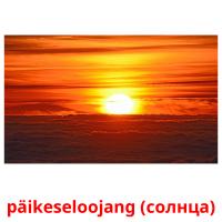 päikeseloojang (солнца) card for translate