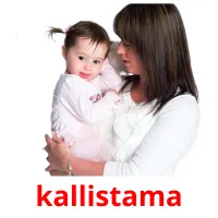 kallistama bildkort för barn