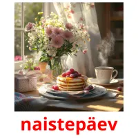 naistepäev bildkort för barn