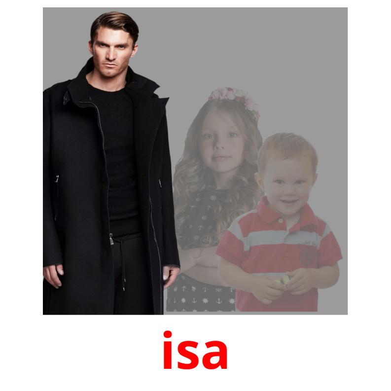 isa picture flashcards