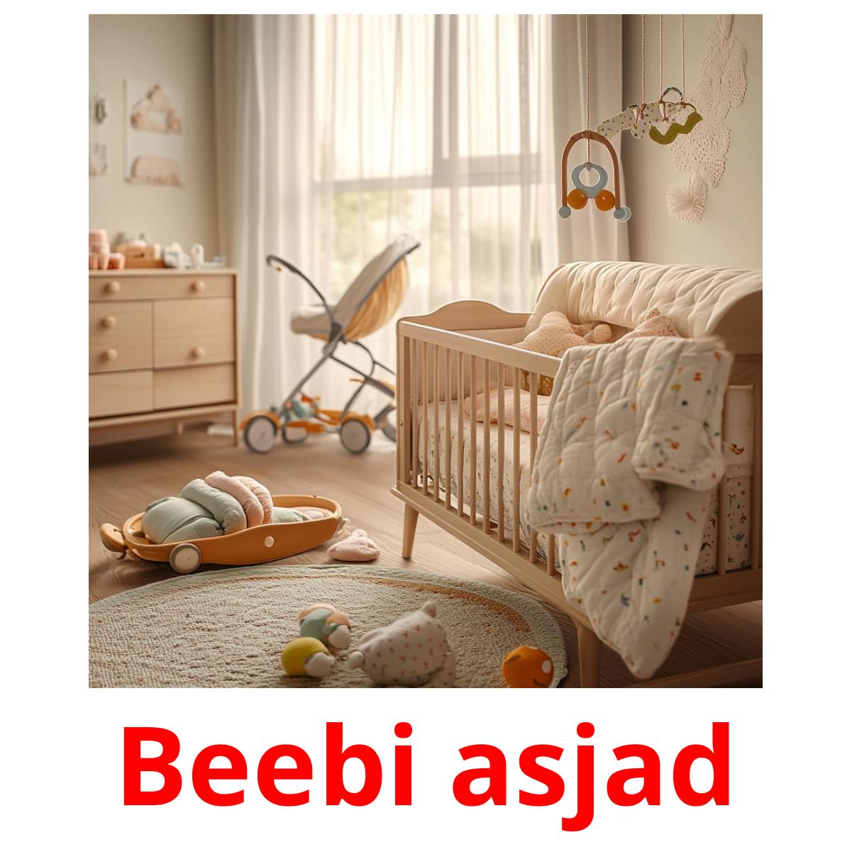 Beebi asjad ansichtkaarten