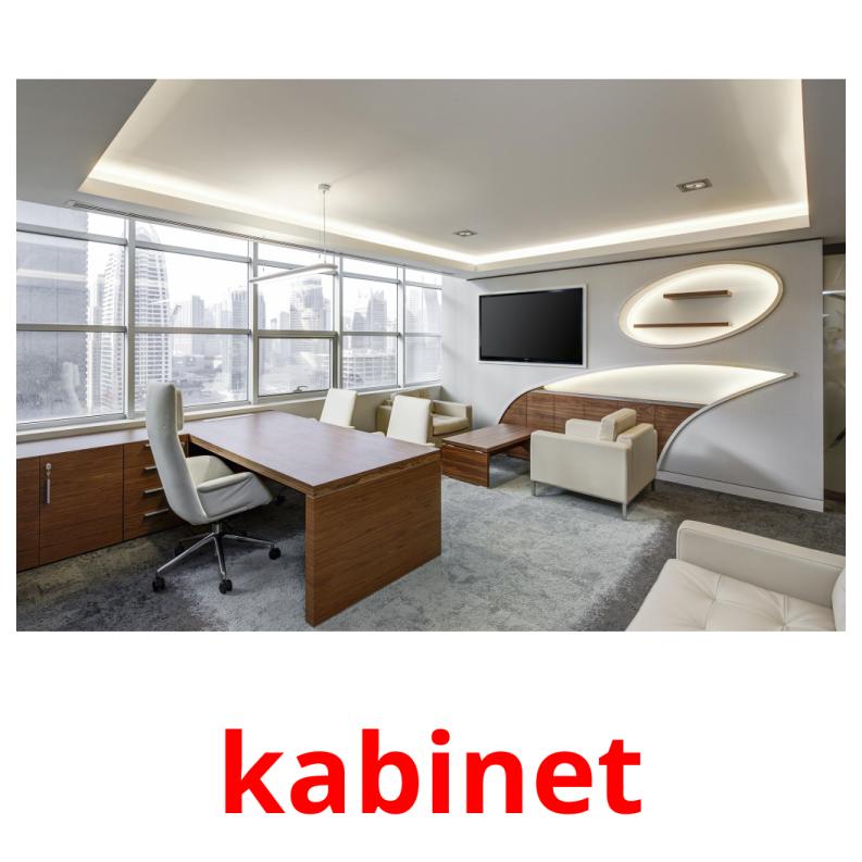 kabinet picture flashcards