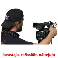 lavastaja, režissöör, näitejuht picture flashcards