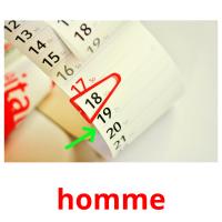 homme picture flashcards