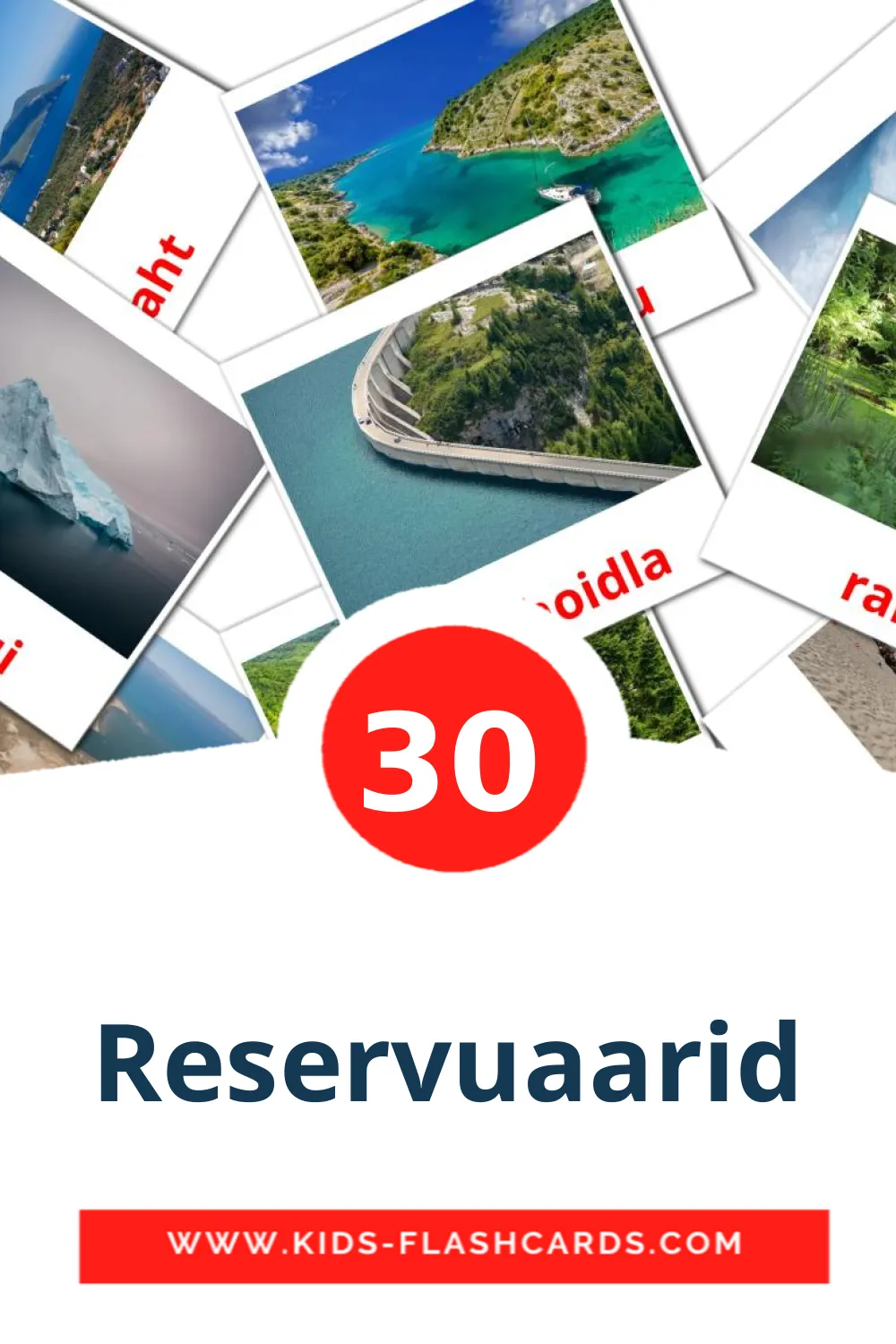 30 Reservuaarid fotokaarten voor kleuters in het estlands