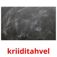 kriiditahvel picture flashcards