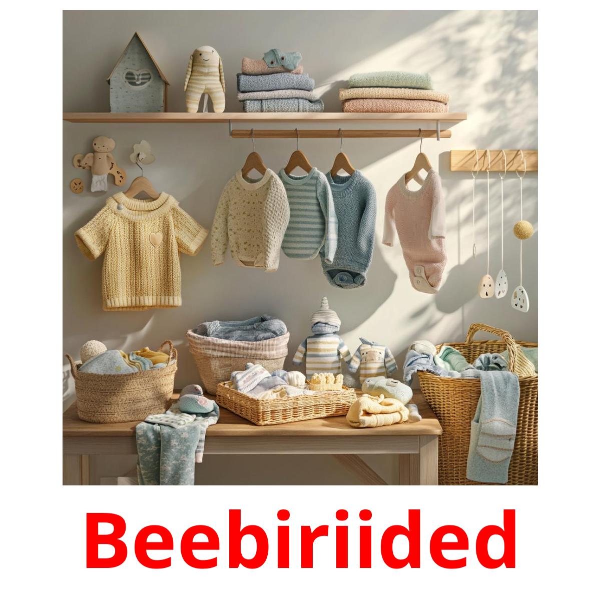 Beebiriided flashcards illustrate