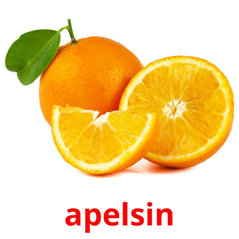 apelsin picture flashcards