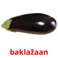 baklažaan picture flashcards