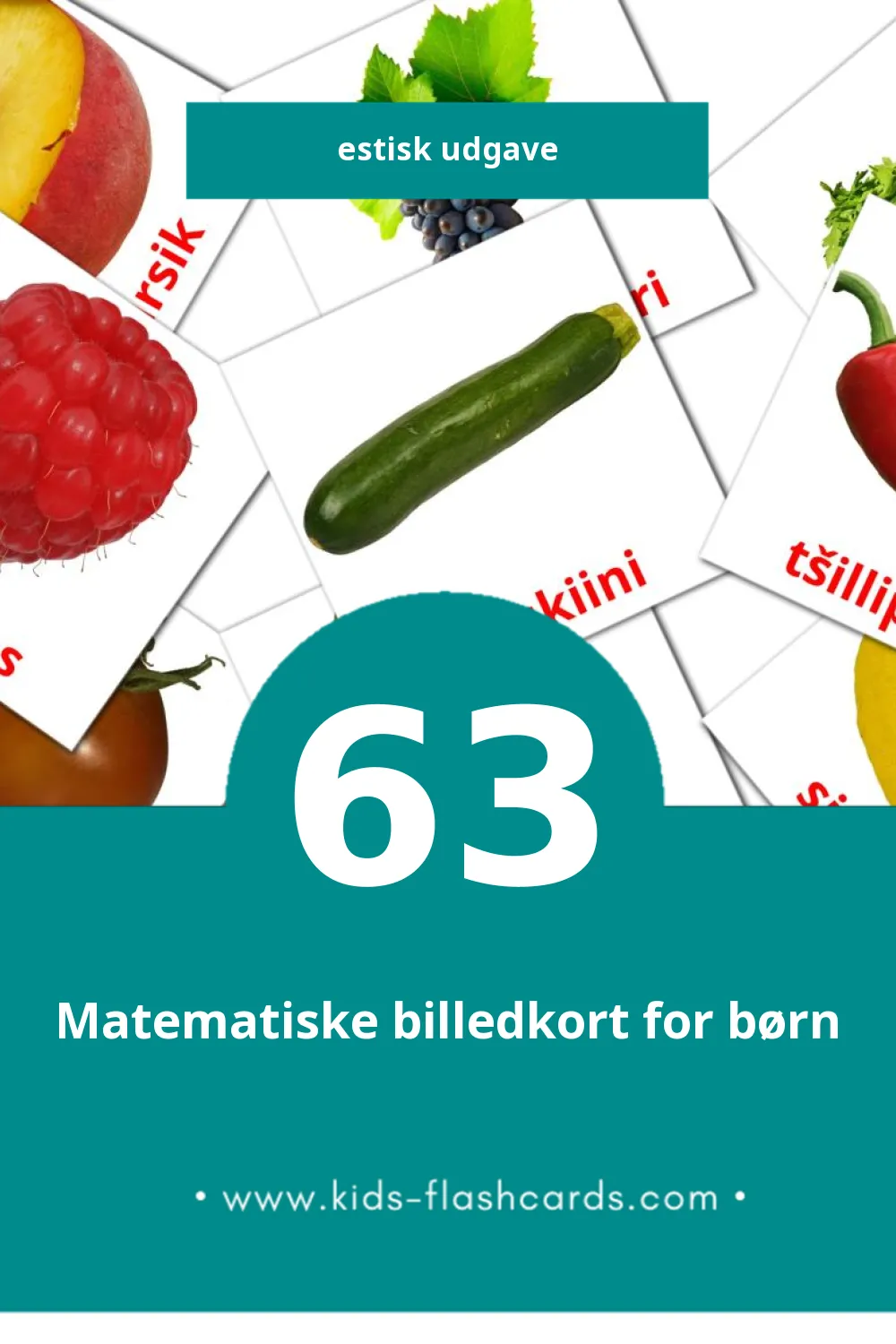 Visuelle billedkort for børn om Toit til småbørn (63 kort på Estisk)