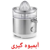 آبمیوه گیری flashcards illustrate