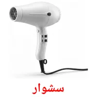 سشوار flashcards illustrate