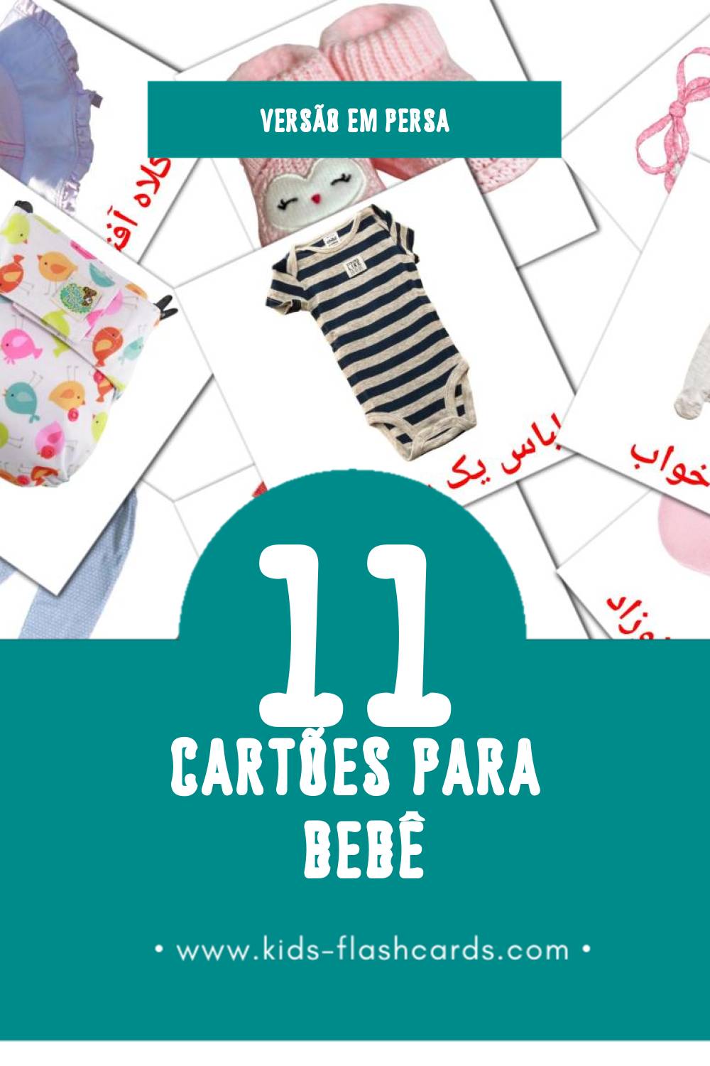 Flashcards de بچه Visuais para Toddlers (11 cartões em Persa)