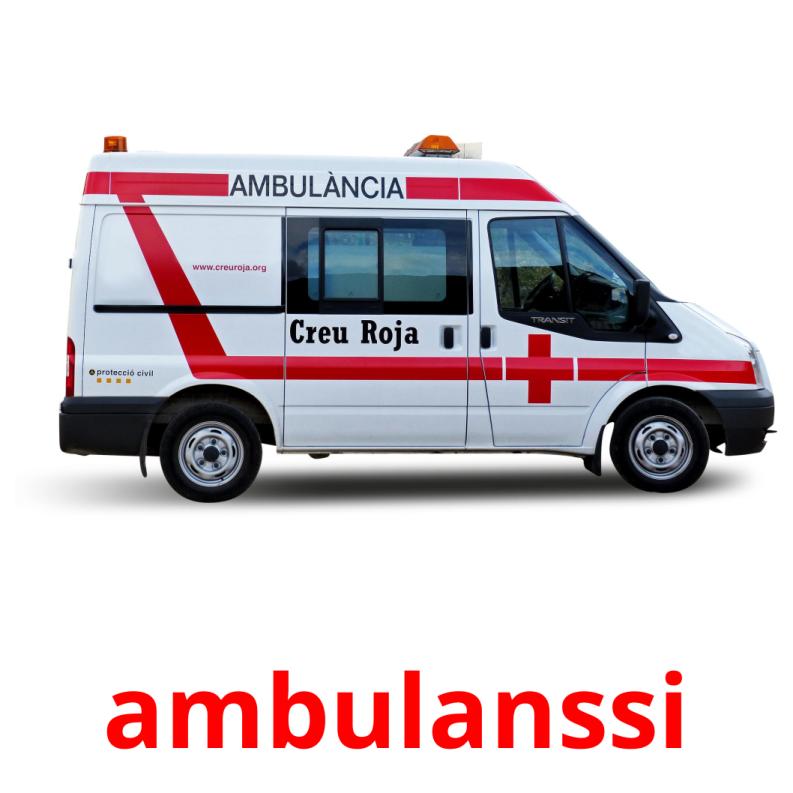 ambulanssi Tarjetas didacticas