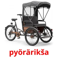 pyörärikša billedkort for børn med billeder