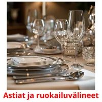 Astiat ja ruokailuvälineet Tarjetas didacticas