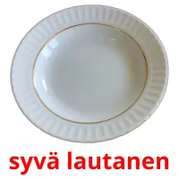 syvä lautanen Tarjetas didacticas