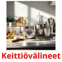 Keittiövälineet ansichtkaarten