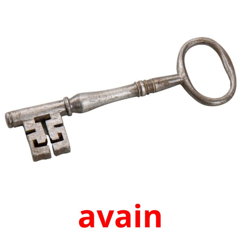 avain picture flashcards