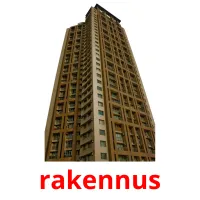 rakennus picture flashcards