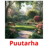 Puutarha picture flashcards