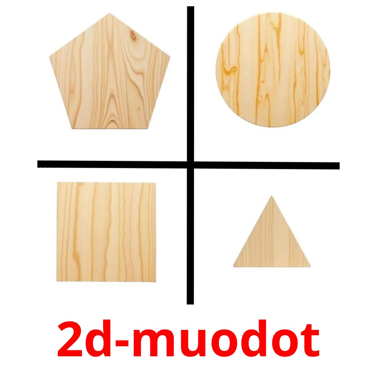 2d-muodot kuvakortit