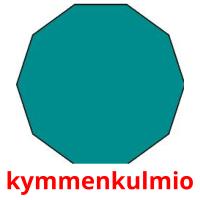 kymmenkulmio flashcards illustrate