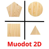 Muodot 2D ansichtkaarten