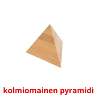 kolmiomainen pyramidi cartões com imagens