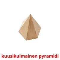 kuusikulmainen pyramidi cartões com imagens