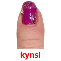 kynsi cartões com imagens