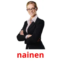 nainen Bildkarteikarten