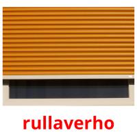 rullaverho flashcards illustrate