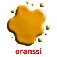 oranssi picture flashcards