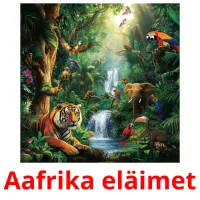 Aafrika eläimet Tarjetas didacticas