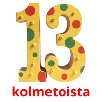 kolmetoista Tarjetas didacticas