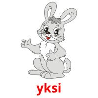 yksi picture flashcards