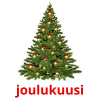 joulukuusi picture flashcards