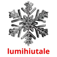 lumihiutale picture flashcards