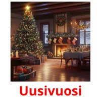 Uusivuosi picture flashcards