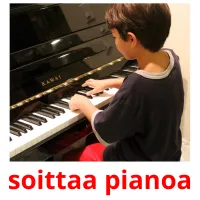 soittaa pianoa ansichtkaarten