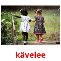 kävelee ansichtkaarten