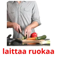 laittaa ruokaa picture flashcards