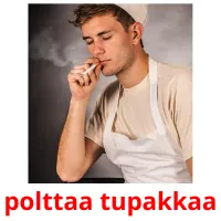 polttaa tupakkaa picture flashcards