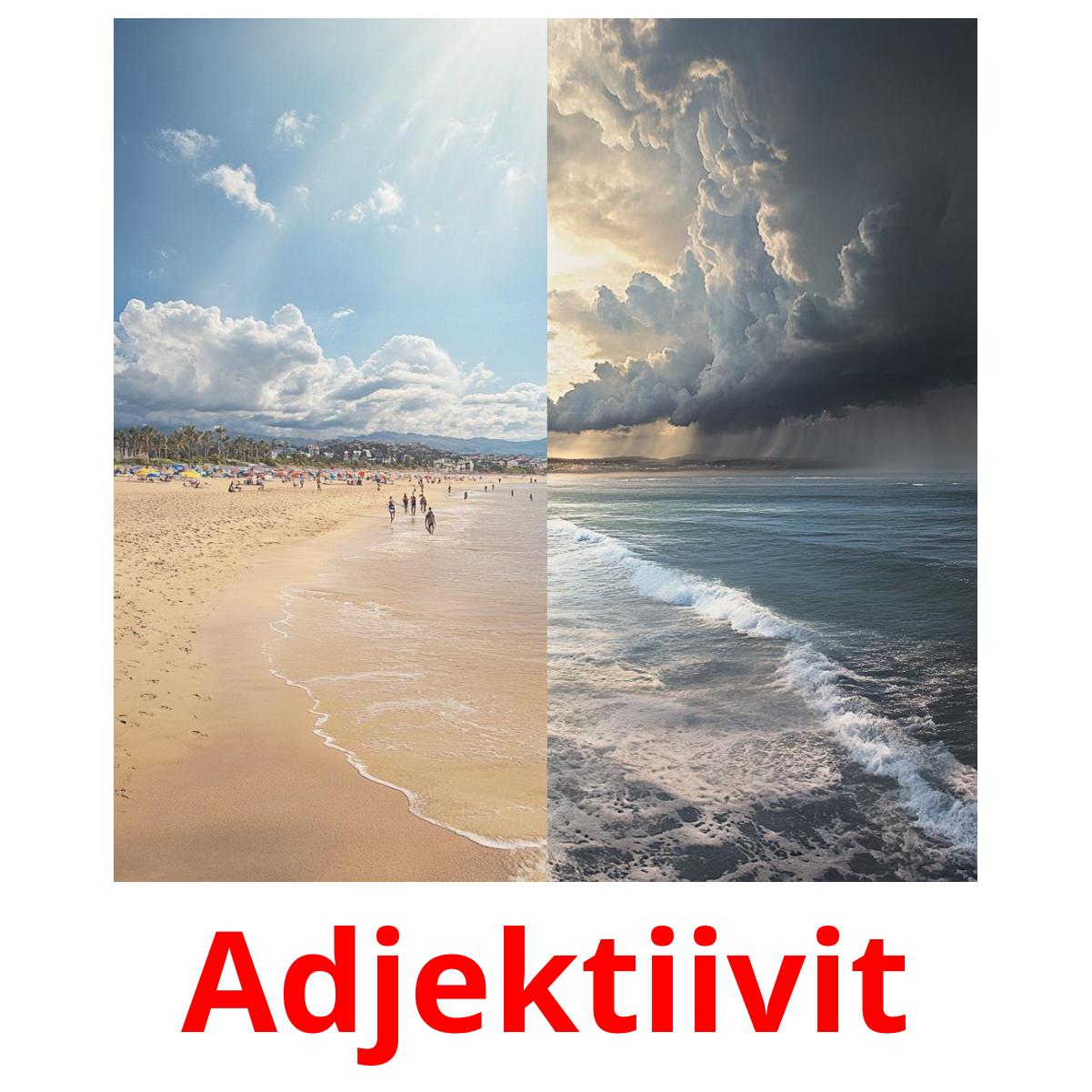 Adjektiivit picture flashcards