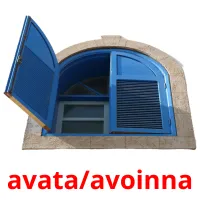 avata/avoinna Tarjetas didacticas