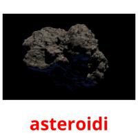 asteroidi cartões com imagens